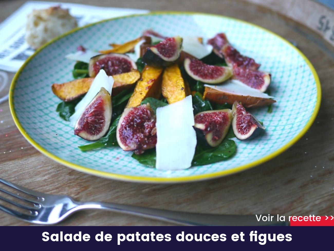 Salade de patates douces et figues